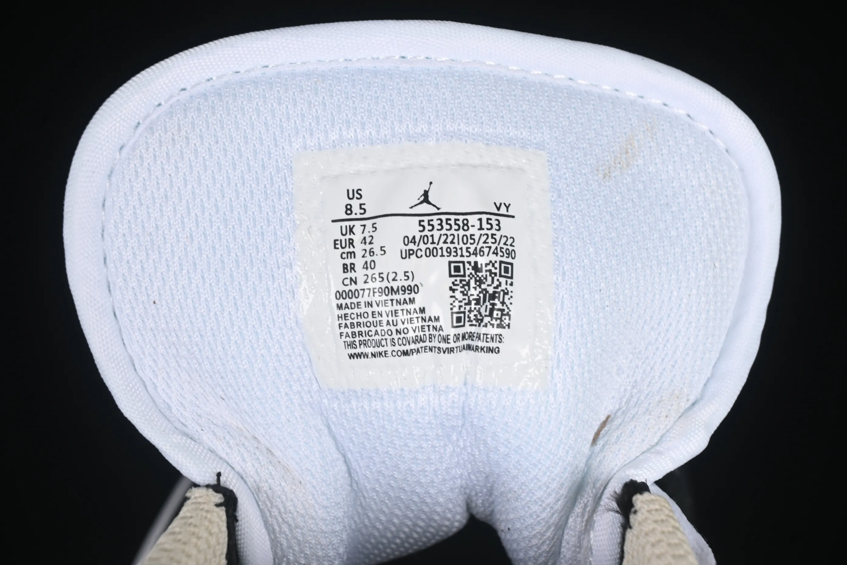 All categories Air Jordan Jordan series basketball shoes Air Jordan 1 Low Air Jordan 1 Low AJ1 Joe 1 cream white low-top cultural casual sneakers 553558-153